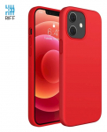 Riff Slim AND amp; Soft Silikoonist Pehme Tagakaas Apple iPhone'i 12 Mini jaoks, Punane