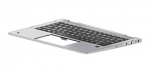 HP TOPCover W/2CAM W/KB CP BL FR M03445-051, Keyboard, French,