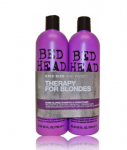 TIGI Bed Head Dumb Blonde ampoon ja Prme 750 ml + 750 ml