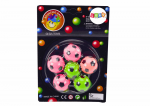 LEAN Toys Set of 6 Rubber Football Balls