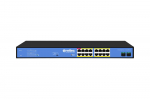 Ernitec Unmanaged Intelligent 16 PoE Gigabit RJ45 ports, 2 Gigabit