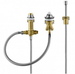 Hansgrohe Basic set for 3-hole rim mounted single lever bath mixer
