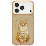 NIMMY juht LUCKY FASHION CAT, hilduv MagSafe'iga, iPhone 18 Pro/17 Pro jaoks, pruun