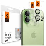 Spigen Optik Pro Glas. TR "EZ FIT" iPhone 17 / 16 / 16 Plus kaamera kaitse 2tk, roheline