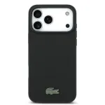 Lacoste Ikooniline Petit Pique MagSafe-disainiga leminekuega korpus ja rahakott iPhone 18 Pro Maxile, must
