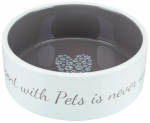 Kauss loomadele, keraamiline : Trixie Pets Home kauss, keraamiline, 0,3 l| 12 cm, kreemikas|taunane
