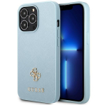 GUESS GUHCP13LPS4MB iPhone 13 Pro / 13 6.1" niebieski / sinine kvakott Saffiano 4G vike metallist logo