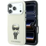 Case Karl Lagerfeld Smooth Ikonik Sketch MagSafe for iPhone 18 Pro Max / 17 Pro Max Beige
