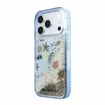 Karl Lagerfeld Liquid Glitter Beach -telefonikinnitus iPhone 18 Pro Max jaoks, sinine