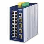 Planet Technology Corp. PLANET Industrial L3+ 16-Port 1000T + 4Port 1000X SFP