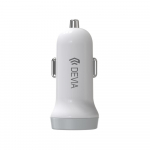 Devia Smart series car charger suit for Lightning (5V3.1A,2USB) white
