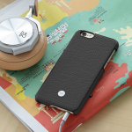 Just Mobile Quattro Back - Eesti nahkakott, iPhone 6s, must