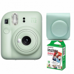 Fujifilm Hetkefotoaparaat Instax Mini 12 MINT roheline + Instax Mini Glossy (10 tk) + originaalkarp