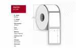 Capture Label 102x192 - Core 25. White. Uncoated. DT.