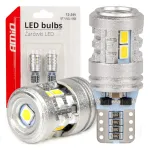 Amio LED-lambid STANDARD T10 W5W 6x3020 + 1x3030 SMD Valged 12V/24V -03718