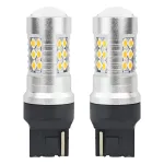 Amio LED CANBUS 3030 24SMD T20 7440 WY21W Ambur 12V/24V