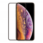 GEAR Glass Prot. 3D Gummed Full Fit Black iPhone XS MAX/11 PRO MAX incl. frame
