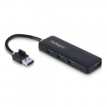 StarTech.com 4-port USB-A jaotur, 5 Gbps, vooluta toitega, vike reisi-mini USB jaotur, mitme siini USB 3.0 splitter, kaasaskantav USB jaotur, lepingekaitse (OCP)
