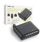 MOBILE ORIGIN GaN 140W reisipalk turvaja hub PW12 EU/UK/US, 3x USB-C + 3x USB-A