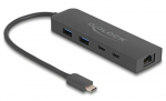 Delock 10 Gbps USB Hubiga 2,5 Gigabit LAN portiga ja PD 85 W-ga