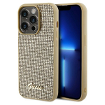 GUESS GUHCP14LPMSDGSD iPhone 14 Pro 6.1" zoty/gold hardcase Disco Metal Script