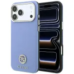 GUESS Nukutatud marate Strass-logo elementidega MagSafe-kinnitusel iPhone 18 Pro Max / 17 Pro Max juhtmevaba korpus sinine