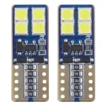 Amio LED CANBUS 8SMD 2835 T10e (W5W) Valge 12V/24V