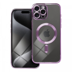 ELECTRO MAG COVER case compatible with MagSafe for IPHONE 15 Pro Max deep purple