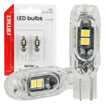 Amio LED-lambid STANDARD T10 2835 5SMD Valge 12V -04995