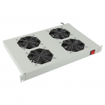 Lanview 4 FANS, ANALOG THERMOSTAT RACK MOUNT FAN MODULE 1U