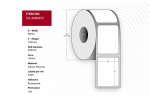 Capture Label 76 x 152mm, Core 76mm, Direct Thermal, Uncoated,