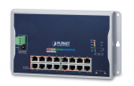 Planet IP40, IPv6/IPv4, 16-Port 1000T 802.3at PoE + 2-Port 100/1000X