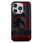Audi IML Sport MagSafe Case iPhone 14 Pro Max 6.7" tarna/must kvakaaneline mbris AU-IMLMIP14PM-RSQ/D2-BK