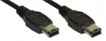 Intos InLine Firewire kaabel IEEE1394, 400 Mbps, 1,0 m pikk, 6/6 kontaktiga (FW-1)