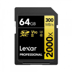Lexar SDXC 64GB Professionaalne 2000x UHS-II U3 (260/300 MB/s)