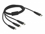 Delock USB laadimiskaabel 3-1 USB Type-C Lightning / Micro USB / USB Type-C 1m