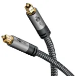 Goobay Optiline kaabel TOSLINK - TOSLINK 5m, punutud, halli