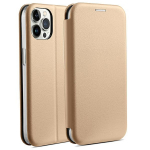 Beline Etui Book Magnetic iPhone 15 Pro 6.1" zoty/kuldne