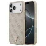 GUESS Etui Leather 4G Triangle Strass MagSafe do iPhone 18 Pro Max / 17 Pro Max rowyEstonian: Etui Leather 4G Triangle Strass MagSafe iPhone 18 Pro Max / 17 Pro Max jaoks roosa