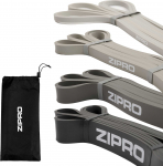 Zipro Powerband erinevad vastusvastuse tasemed, komplekt hall, 4 tk.