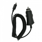 HQ Premium autolaadija 1A + micro USB kaabel Must