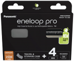 PANASONIC Eneloop PRO AA 2500mAh 4tk + pakend