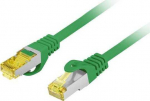 LANBERG Patchcord S/FTP Cat.6A LSZH CU 1m green