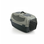 Transport cage Gulliver 3 with plastic door 61x40x38cm grey|green