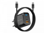 BLOW Seinaklaadija USB-A USB-C PD 45W + kaabel