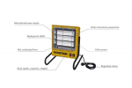 MASTER ELECTRIC RADIATOR TS-3A 2.4KW