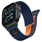 Tech-Protect ELITE APPLE WATCH 8 / 9 / 10 / 11 / 12 / SE / ULTRA (44 / 45 / 46 / 49 MM) NAVY/ORANGEESTONIAN: NYLON ELITE APPLE WATCH 8 / 9 /