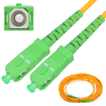Extralink SC/APC-SC/APC valge | Patchcord | LSOH, he reiimi, Simplex, G.657A2, 3mm, 30m