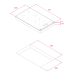Domino induction hob Teka IBC 32000 TTC BK