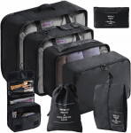 Riff Packsusorganisaator reisikomplekt lukkudega (9 tk)
